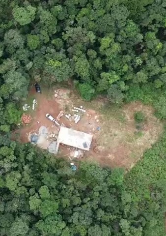 A Casa12Volts vista de cima. Construção em fase adiantada, quase pronta